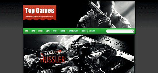 Top Games Blogger Template