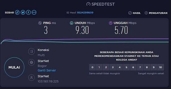 Test Kecepatan Internet 2 3 4752e 55799