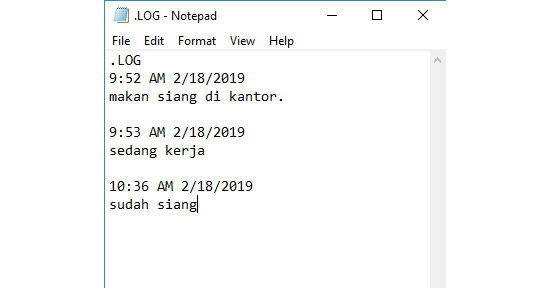 Bikin Diary Di Notepad Acf33