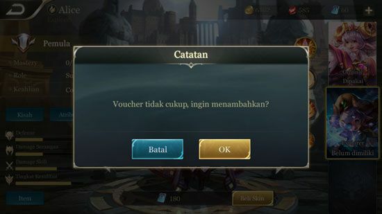 Cara Dapat Skin Hero Arena Of Valor 2