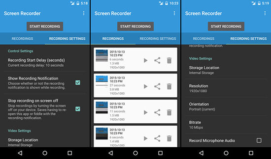 Lollipop Screen Recorder