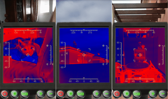 Thermal Camera Simulated Aplikasi Kamera