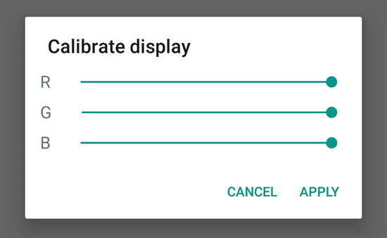 Fitur Android N Display Calibration