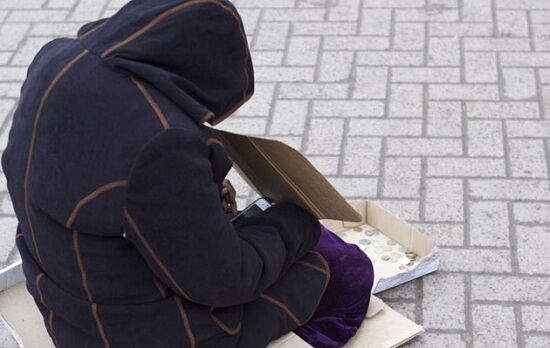 Beggar With Smartphone