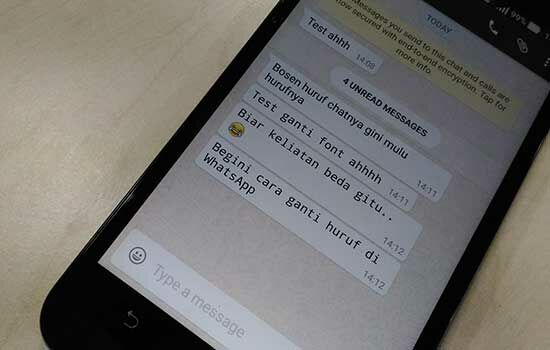 4 Cara Mengubah Huruf dalam WhatsApp Tanpa Root 4 Cara Mengubah Huruf dalam WhatsApp Tanpa Root