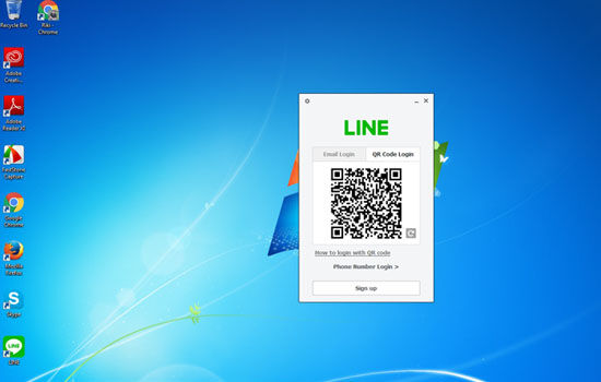 Cara Install Facebook Whatsapp Instagram Line Di Pc Line Qr