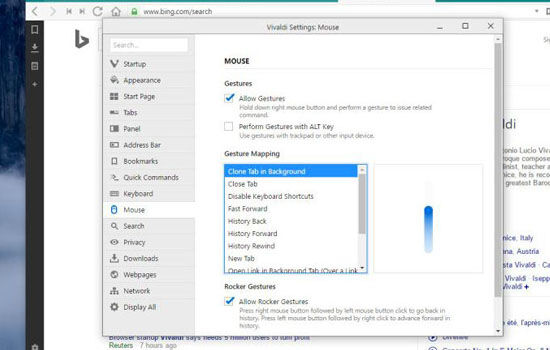 5 Keunggulan Browser Vivaldi Mouse Gestures