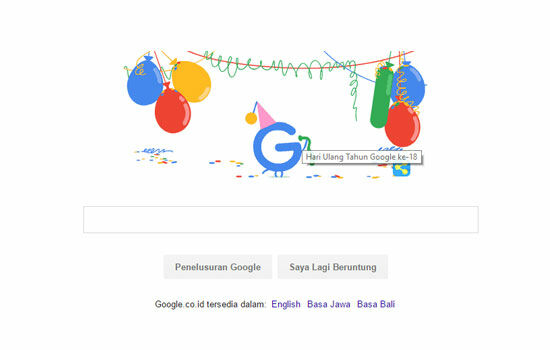 Google Ulang Tahun