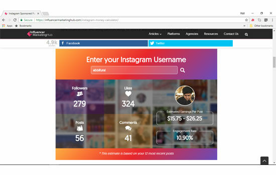 Cara Tau Harga Postingan Instagram 4