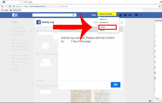 Cara Hapus Postingan Facebook Twitter 13