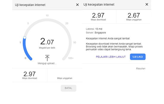 Cara Mengecek Kecepatan Internet Google Speed Test Hasilnya 705d2