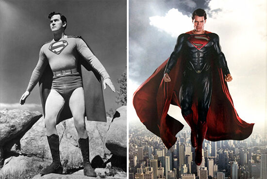 Superhero Dulu Vs Sekarang Superman