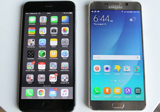 Samsung Galaxy Note 5 Iphone 6 Plus Screen W782
