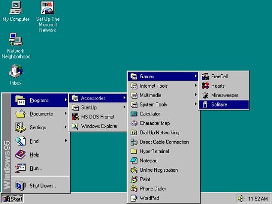 Windows 95 Start Menu 95
