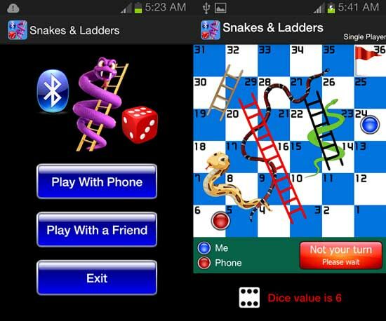 Snake Ladders Bluetooth Game