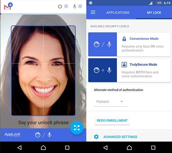 Aplikasi Android Terbaru Applock Face Voice