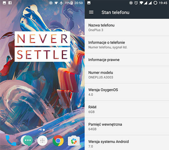Android Nougat Oneplus 3