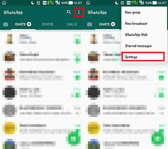 Cara Mengembalikan Status Lama Whatsapp