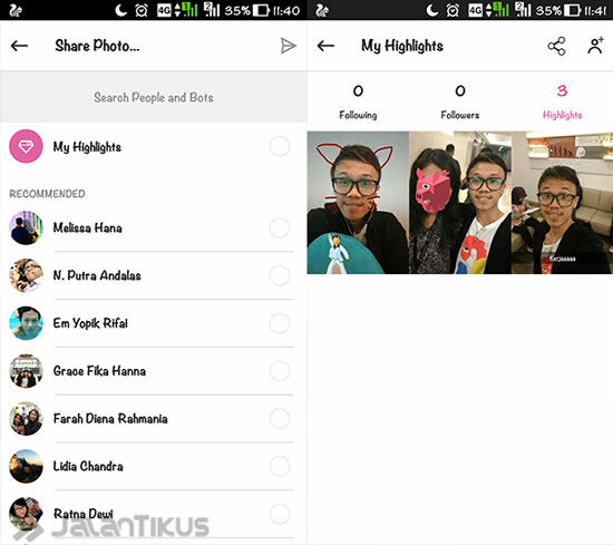 Fitur Story Di Skype 3