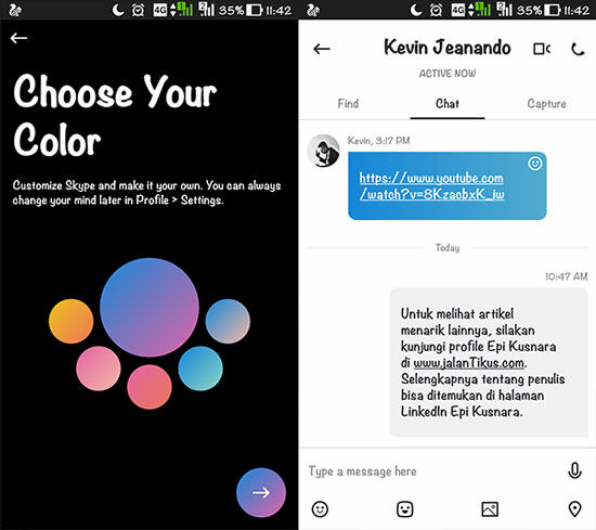 Fitur Story Di Skype 4
