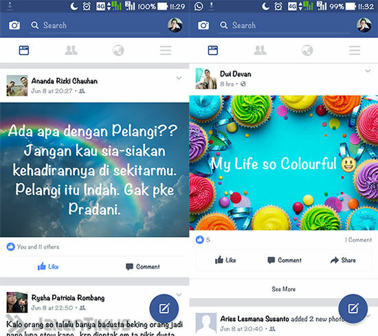 Cara Membuat Status Foto Di Facebook