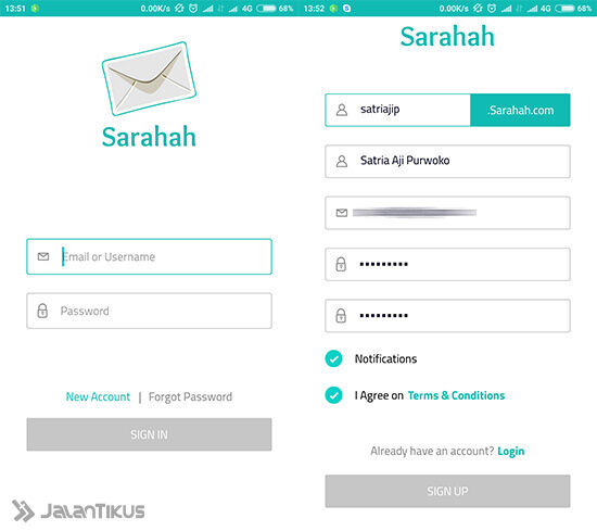 Aplikasi Sarahah 02