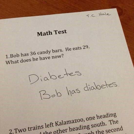 Jawaban Absurd Soal Ujian Diabetes 1bdd9