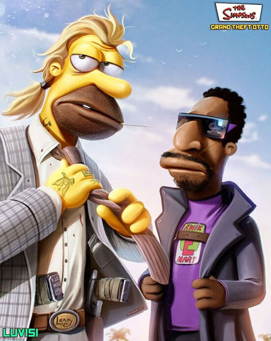 Lenny And Carl The Simpsons