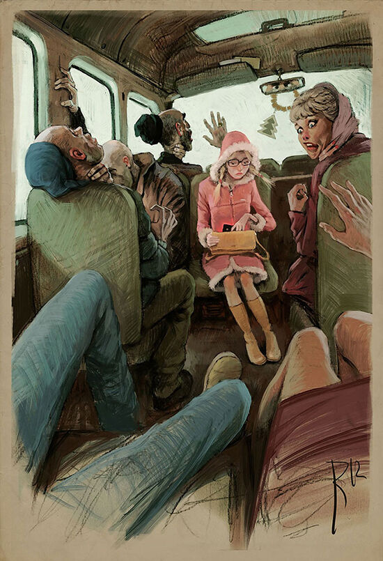 Ilustrasi Kontroversial Yang Mencela Kehidupan Modern 13