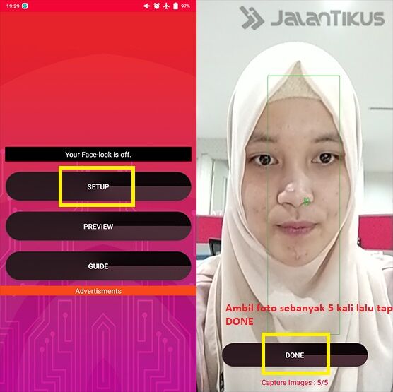 Cara Aktifkan Face Unlock Android 1 274c1