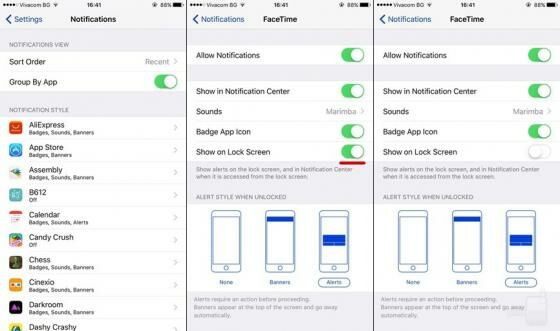 Matikan notifikasi di kunci layar