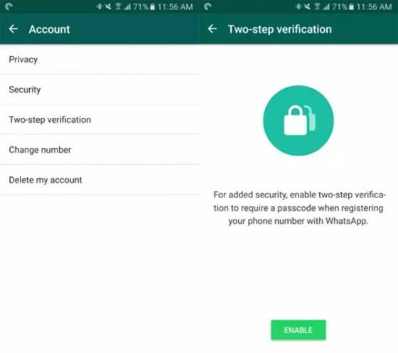 Verifikasi Dua Langkah WhatsApp