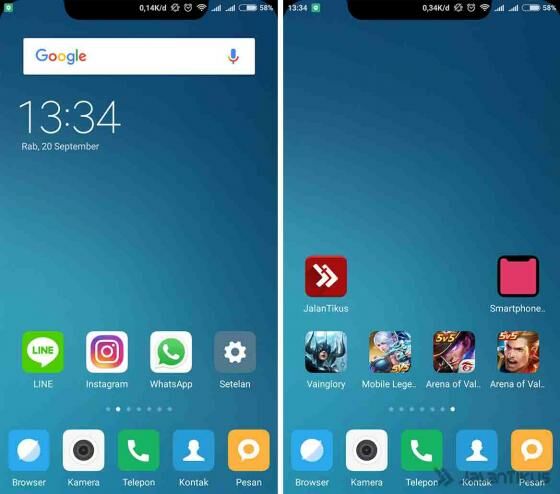 Langkah 5 - Cara Ubah Smartphone Android Menjadi iPhone X