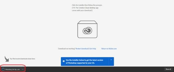 cara download photoshop di situs resmi