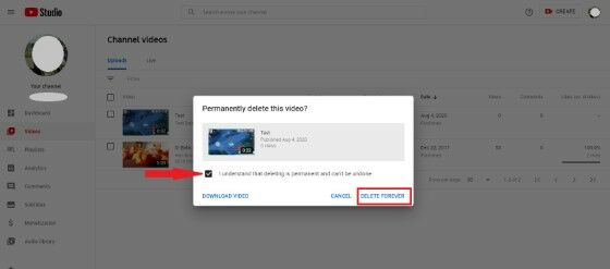 Cara Hapus Video Youtube Pc Delete Forever 2558b