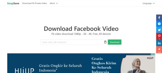 Situs Download Video Facebook Tanpa Watermark SnapSave App 3fb1e