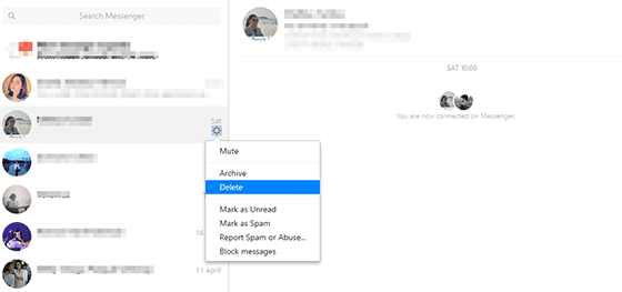 Cara Menghapus Pesan Facebook Sekaligus 2