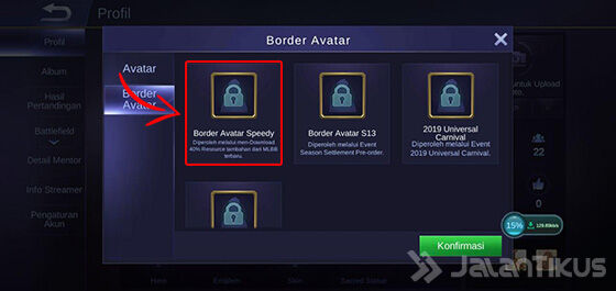 Cara Mendapatkan Border Avatar Speedy Ml 01 369b6