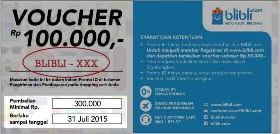 Cara Menggunakan E Voucher Blibli A5da1