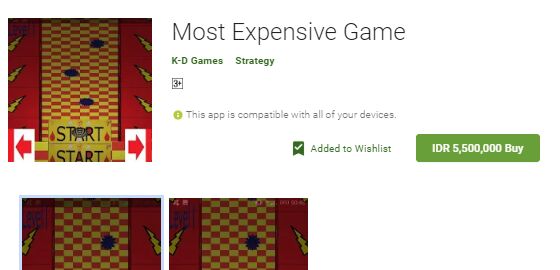 Most Expensive Game 59595