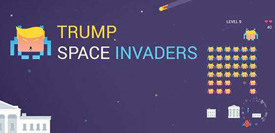Trump Space Invader Game Unik Android Terbaik
