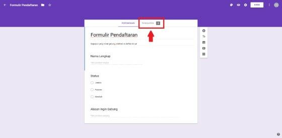 Cara melihat data di google form