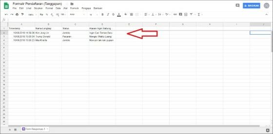 Cara melihat responden google form