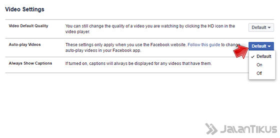 Mematikan Autoplay Video Facebook Di Pc 4