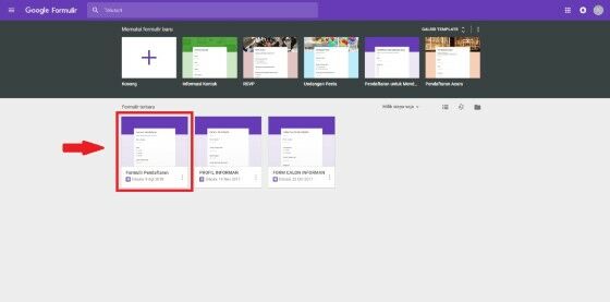 Cara download google form