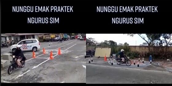 Aksi Emak Emak Lulus Ujian Sim 392c4
