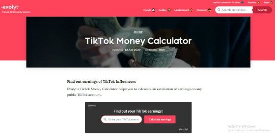 Tik tok money calculator exolyt