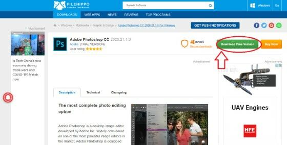 cara download photoshop gratis untuk pc