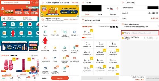 Cara Menggunakan Kupon Pulsa Snack Video 3 4b1b6