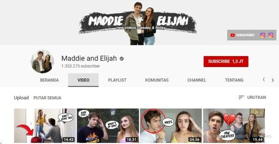 Youtuber Couple Maddie And Elijah 92d42